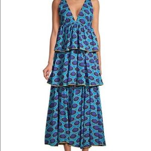 Rhode tiered midi dress